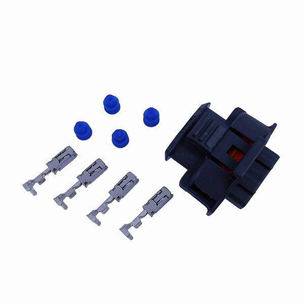 Conector 4 Vias ETE6708 Bobina e Sensor Pressão - Cód.6001