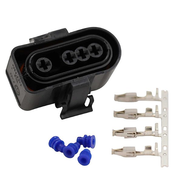 Conector 4 Vias ETE6753 Sonda Lambda VW Gol, Kombi - Cód.8462
