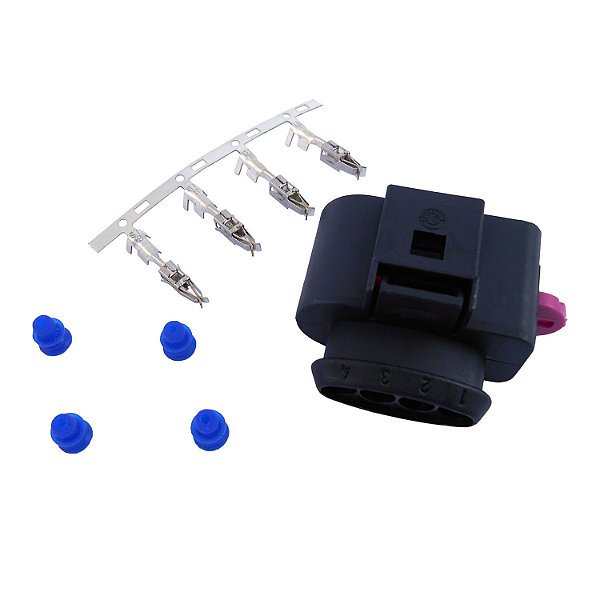 Conector 4 Vias ETE6789 Sonda Lambda e Bobina - Cód.5785