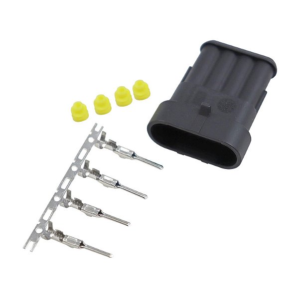 Conector Elétr. 4 Vias ETE8734 Atuador M. Lenta - Cód.9609