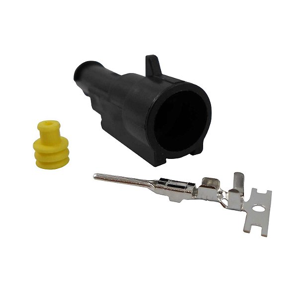 Conector Elétrico 1 Via Macho ETE8759 Celta, Uno - Cód.7430
