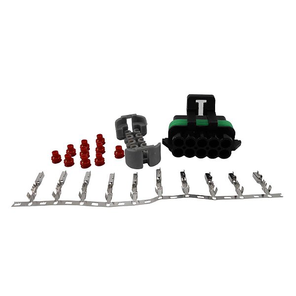 Conector Elétrico 10 Vias Fêmea ETE4560 - Cód.7422