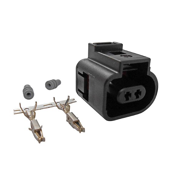 Conector Elétrico 2 Vias Fêmea ETE6798 - Cód.7428