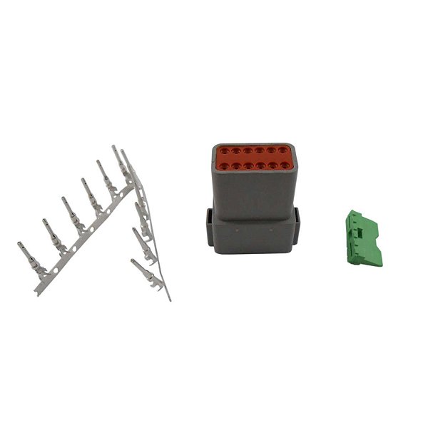 Conector Elétrico Macho 12 Vias Deutsch DT04-12PA - Cód.6933