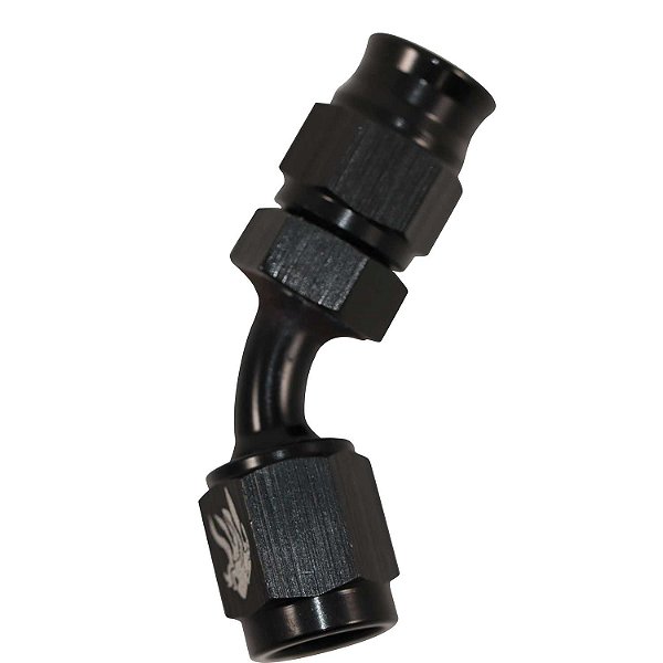 Conexão 3AN/AN3 Curva 45° Mangueira PTFE All Black -Cód.8337