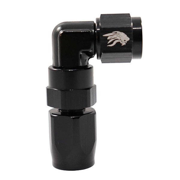 Conexão Curta 6AN/AN6 90° para Aeroquip All Black - Cód.7797