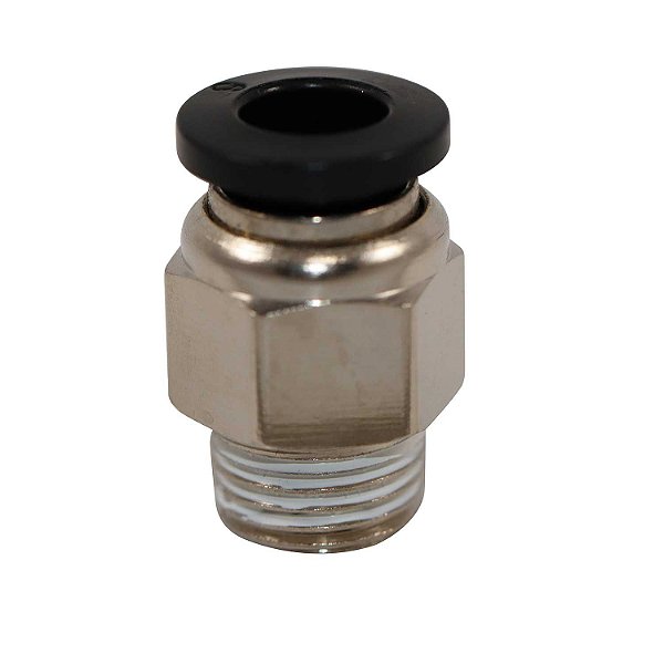 Conexão Pneumática Engate Rápido 1/8NPT x 6mm - Cód.8329