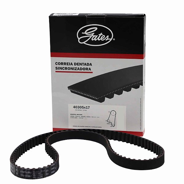 Correia Dentada Gates 40305X17 GM Corsa - Cód.9556