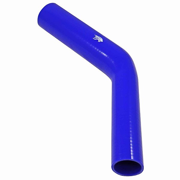 Curva de Silicone MSA 45º Azul  2" x 2 1/2" - Cód.274