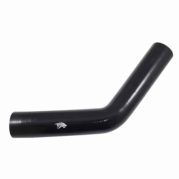 Curva de Silicone Pressurização Preto 45º x 2 1/2" -Cód.1808