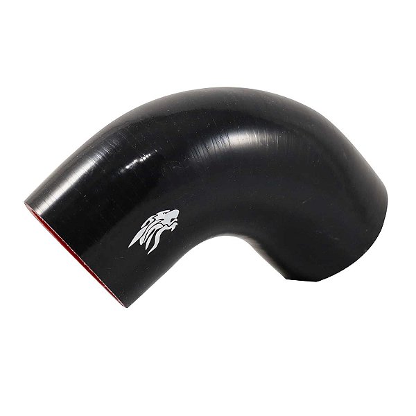 Curva de Silicone Preto de 90º x 2 1/2"  - Cód.1495