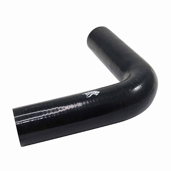 Curva de Silicone Preto de 90º x 2 1/4" - Cód.3190