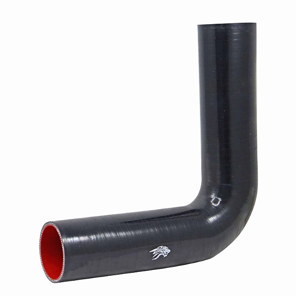 Curva Longa de Silicone MSA Preto 90º X 2 1/2" - Cód.1293