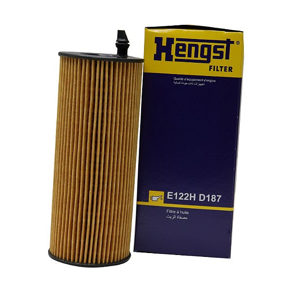 Filtro de Óleo Hengst E122H D187 BMW X5 3.0 - Cód.9930