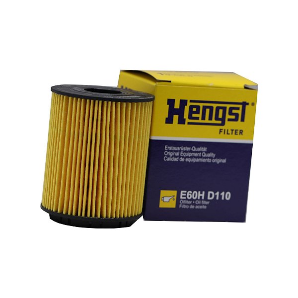 Filtro de Óleo Hengst E60H D110 Fiat 500, T-jet - Cód.9849