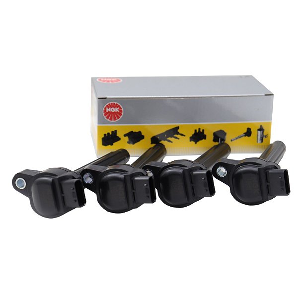 Jogo 4 Bobinas de Ignição NGK U5487 Yaris, Etios - Cód.10284