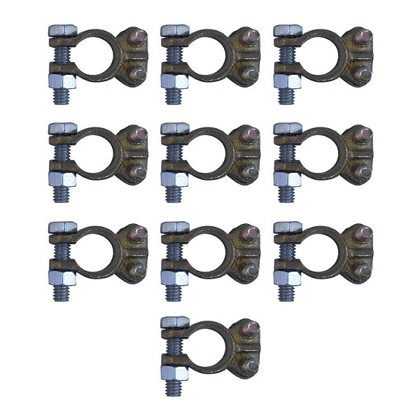 Kit 10 Terminais Sapinho Polo Posit. Bateria ETE9739-Cód6026