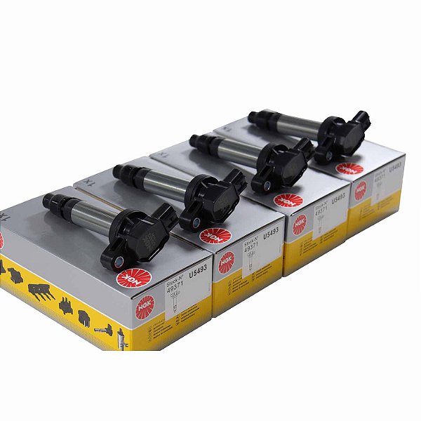 Kit Bobinas de Ignição NGK U5493 Toyota Etios 1.5 - Cód.10223