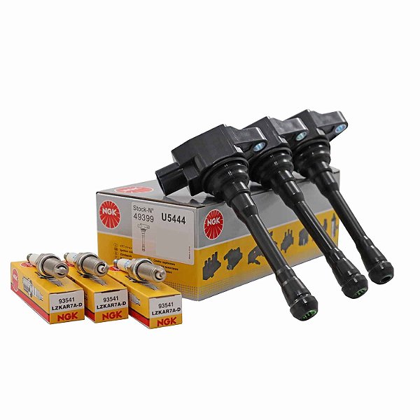 Kit Completo de Ignição NGK Renault Kwid 1.0 12V - Cód.8704