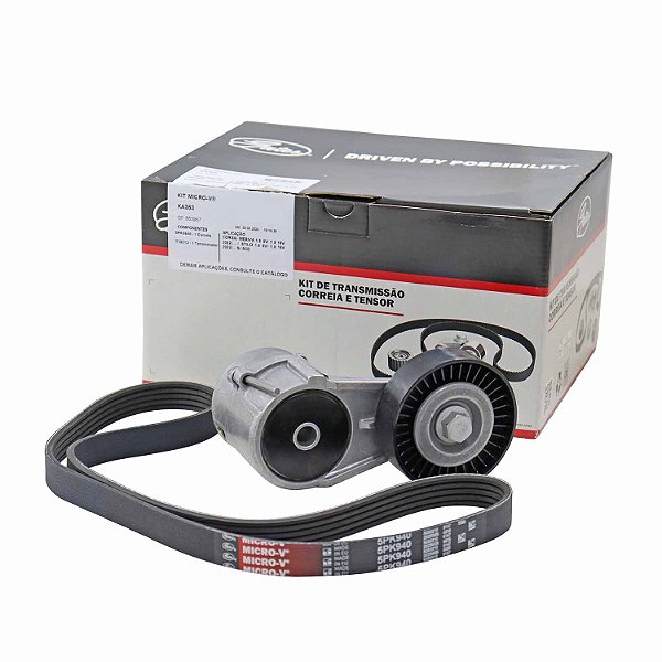 Kit Correia Micro-V Gates KA353 GM Corsa, Celta - Cód.11394