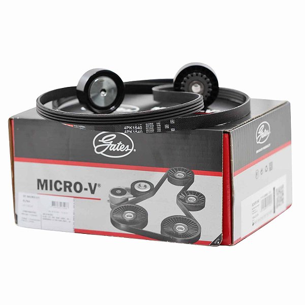 Kit Correia Micro-V Gates KA754 Renault Sandero - Cód.8669