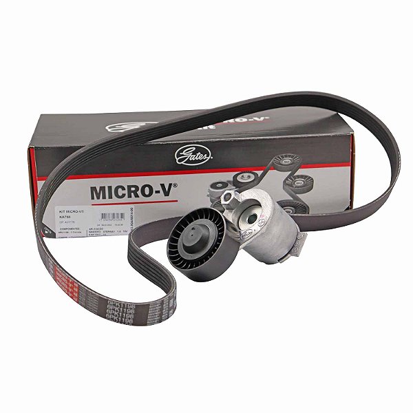 Kit Correia Micro-V Gates KA758 Nissan Livina - Cód.9190