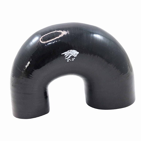 Mangueira Silicone Preto Pressurização U 3" x 2" - Cód.1424