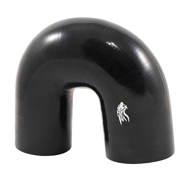Mangueira Silicone Preto Pressurização U 3"x 2 1/2" Cód.8335