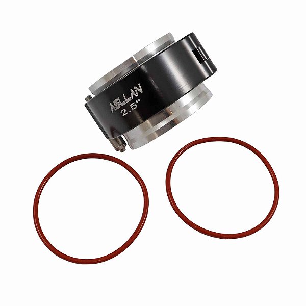 Kit Abraçadeira V-Band com Flanges Alum. 2 1/2" - Cód.11625