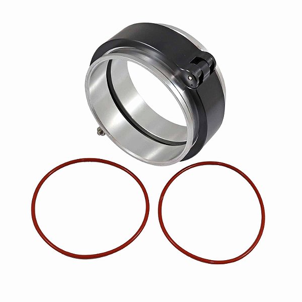 Kit Abraçadeira V-Band com Flanges Aluminio 4" - Cód.11628