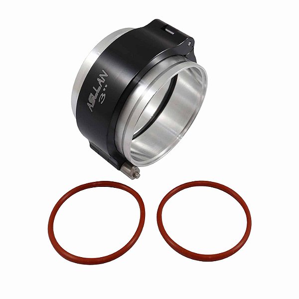 Kit Abraçadeira V-Band com Flanges Aluminio 3" - Cód.11626