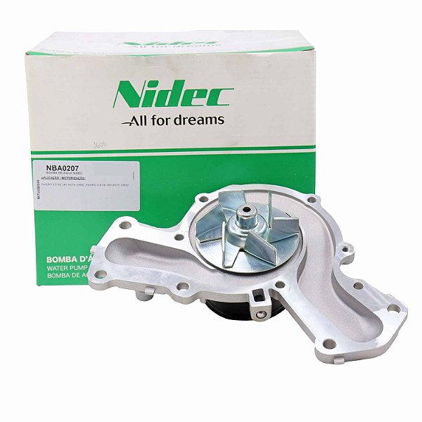Bomba de Água Nidec NBA0207 Mitsubishi L200 3.5 - Cód.12500