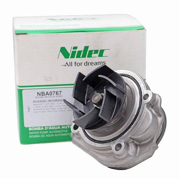 Bomba de Água Nidec NBA0767 Fiat Punto T-Jet - Cód.12526