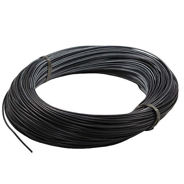100m Cabo Flex. Automotivo 1.00mm Preto e Branco - Cód.13333
