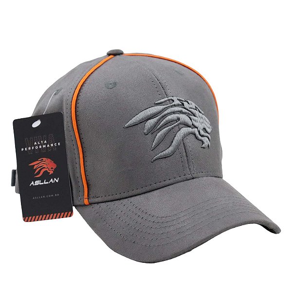 Boné Edição Limitada Asllan F1 Cinza Asfalto - Cód.13681