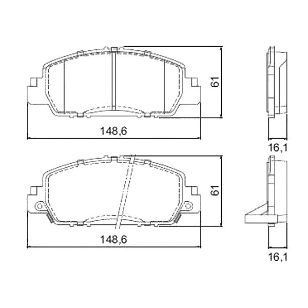 Pastilha Diant. Frasle PD1494CMAXX Civic Hybrid - Cód.13740