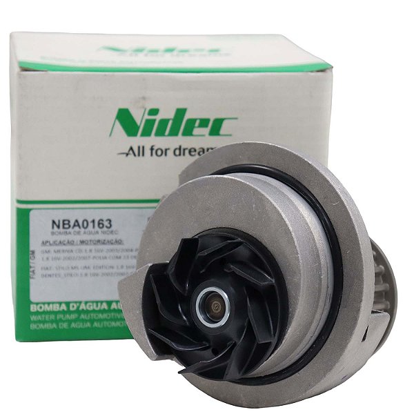 Bomba de Água Nidec NBA0163 GM Meriva 1.8 16V - Cód.13736