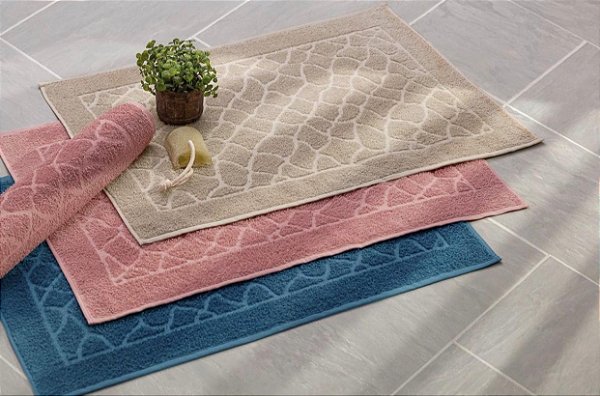 Toalha de Piso PREMIUM Banheiro 50x74cm - 100% ALGODÃO