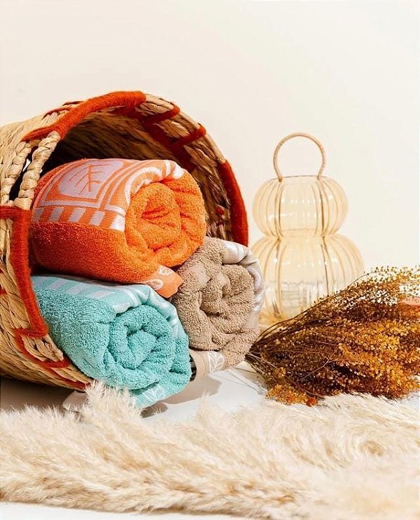 KIT C/ 12 TOALHAS DE BANHO - 54X135CM - 100% ALGODÃO
