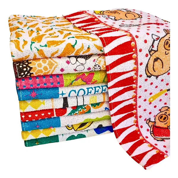 KIT COM 30 PANOS ATOALHADO FELPUDO - 40X60CM - 100% ALGODÃO