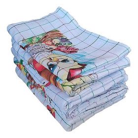 KIT COM 10 PANOS DE PRATO XADREZ CLARO ESTAMPADO - 44X68CM - 100% ALGODÃO