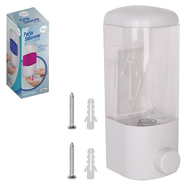 DISPENSER PORTA SABONETE LIQUIDO P/ PAREDE