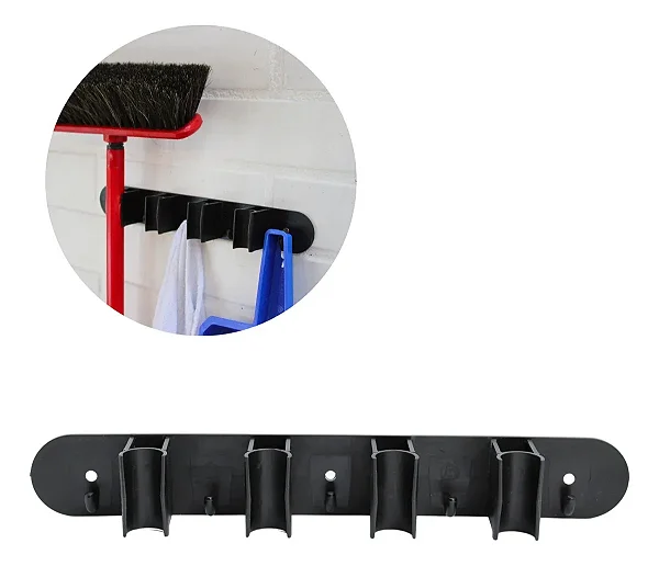 SUPORTE PORTA VASSOURA/RODO/MOPS