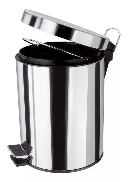 LIXEIRA INOX COM PEDAL