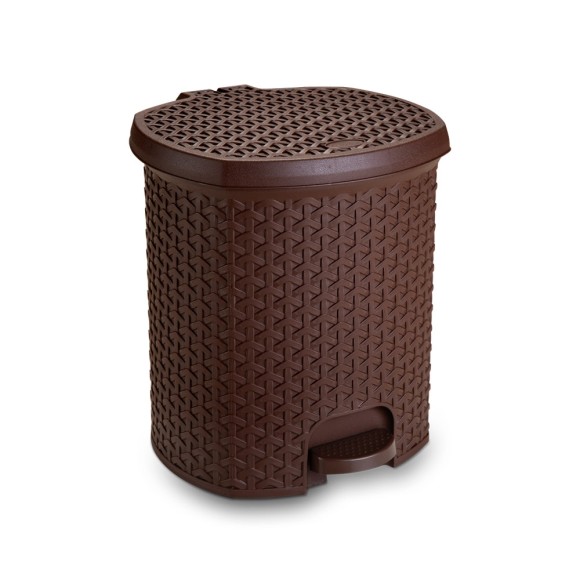 LIXEIRA C/ PEDAL - RATTAN - 9 LITROS