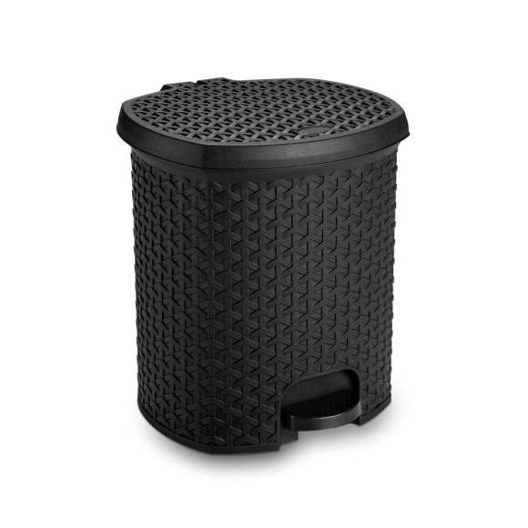 LIXEIRA C/ PEDAL - RATTAN - 9 LITROS