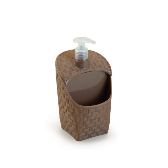 DISPENSER C/ SUPORTE PARA ESPONJA - RATTAN