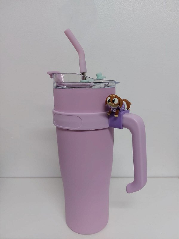 COPO TÉRMICO 1200 ML C/ PINGENTE 3D