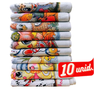 PANO DE PRATO SUPER ECONÔMICO - 7 TRAMAS - 42x63 CM - KIT COM 10 UNIDADES