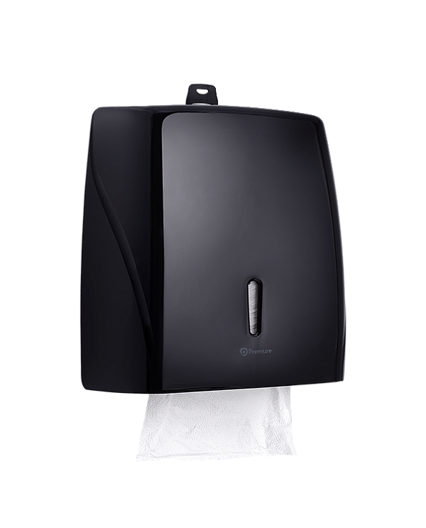 Dispensers Linha UP+ Premisse - Toalheiro Interfolhado - PRETO